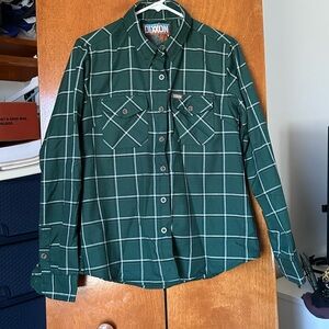 DIXXON Forest Green Plaid Shirt